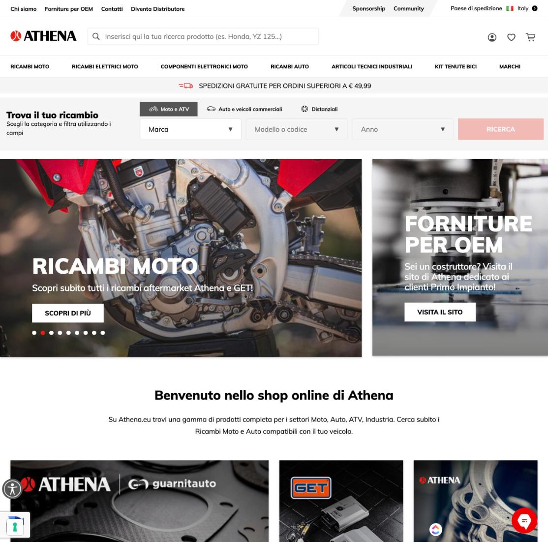 Homepage Athena.eu