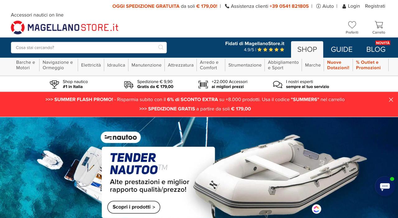 Homepage Magellano Store
