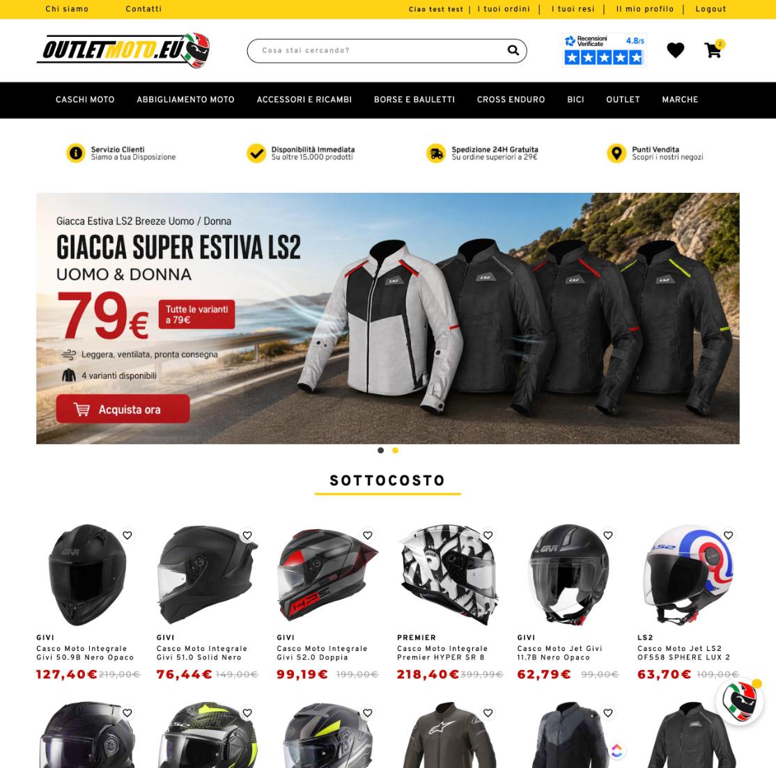 Homepage Outletmoto